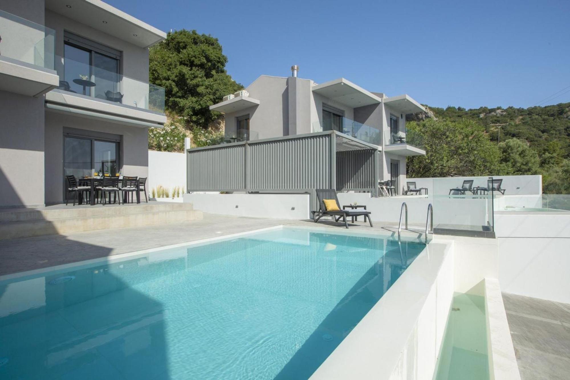 Aloft Luxury Villas Lefkada - Heated Pool Apolpaina المظهر الخارجي الصورة